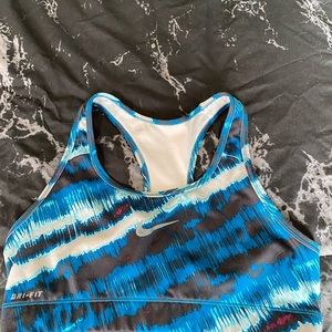 Blue Tie Dye Nike Sports Bra
